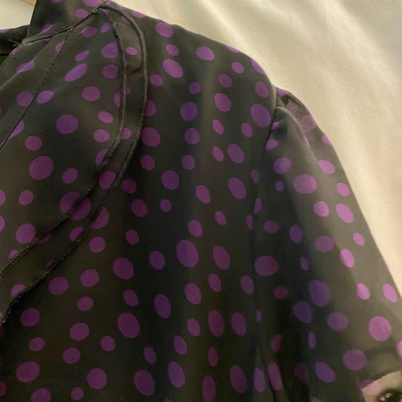 💜 Belted Polkadot Dress - Picture 7 of 14